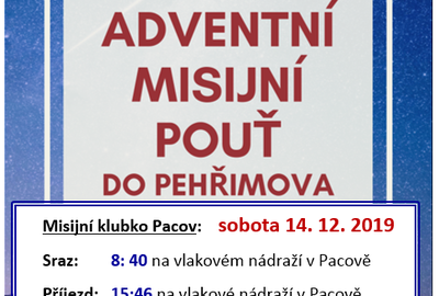 Adventní misijní pouť do Pelhřimova