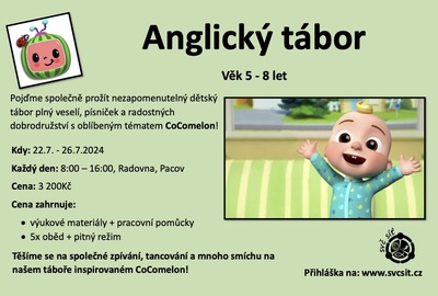 Anglický příměstský tábor COCOMELON 2024